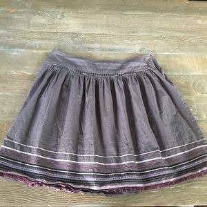 Womens Apostrophe Purple Striped Skirt Sz 18